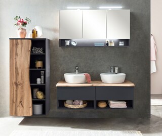 Bad-Spiegelschrank ANTWERPEN braun 120cm