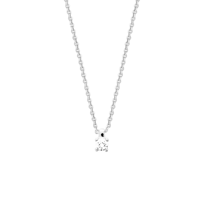 Collier Femme - Oxyde de zirconium - Argent 925 - Longueur : 42 cm