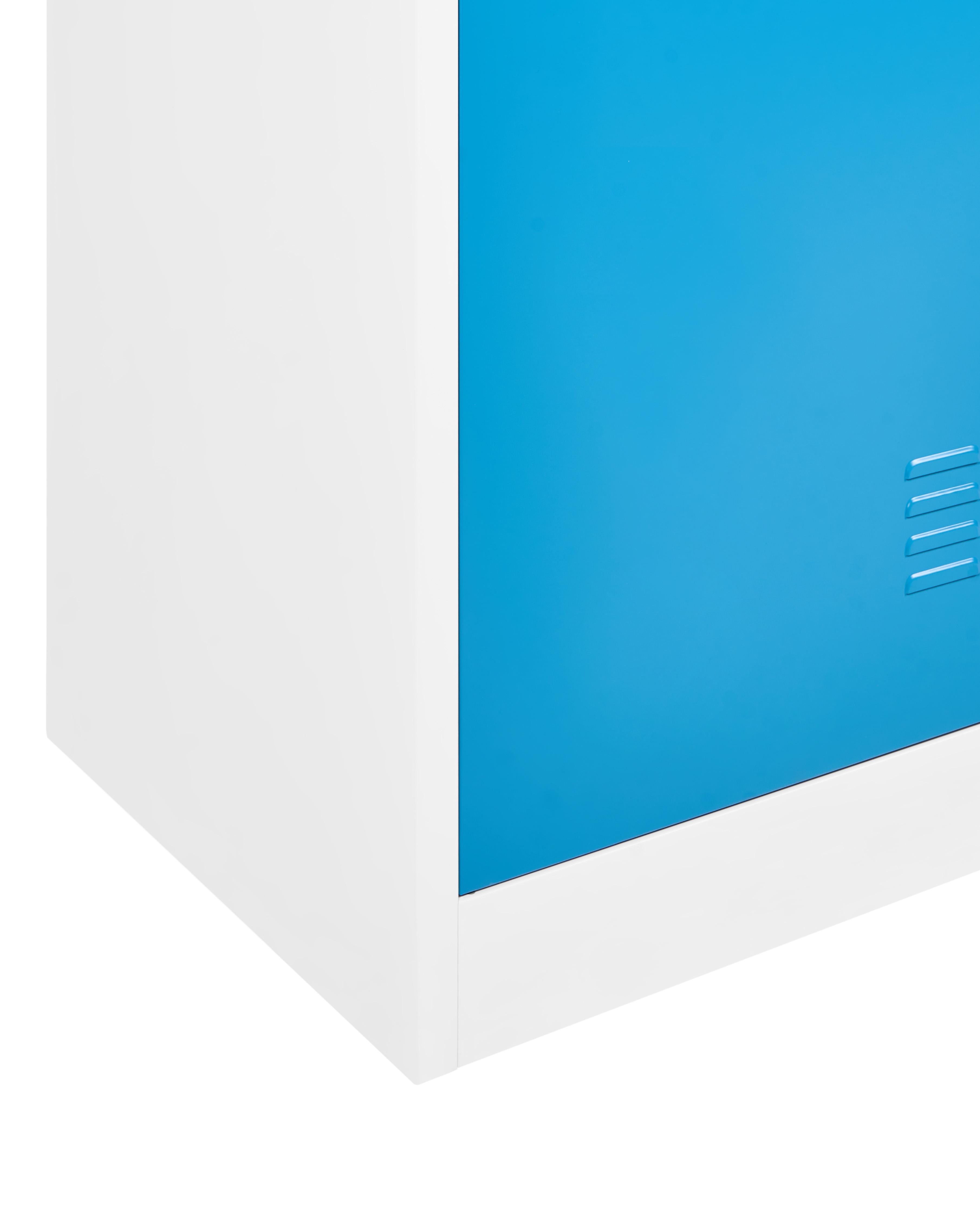 Locker met 1 deur ATHLETE Metaal Wit/blauw