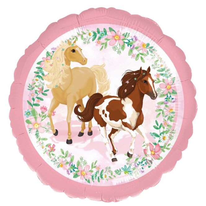 Folienballon - Beautiful Horses - Ø ca. 43 cm