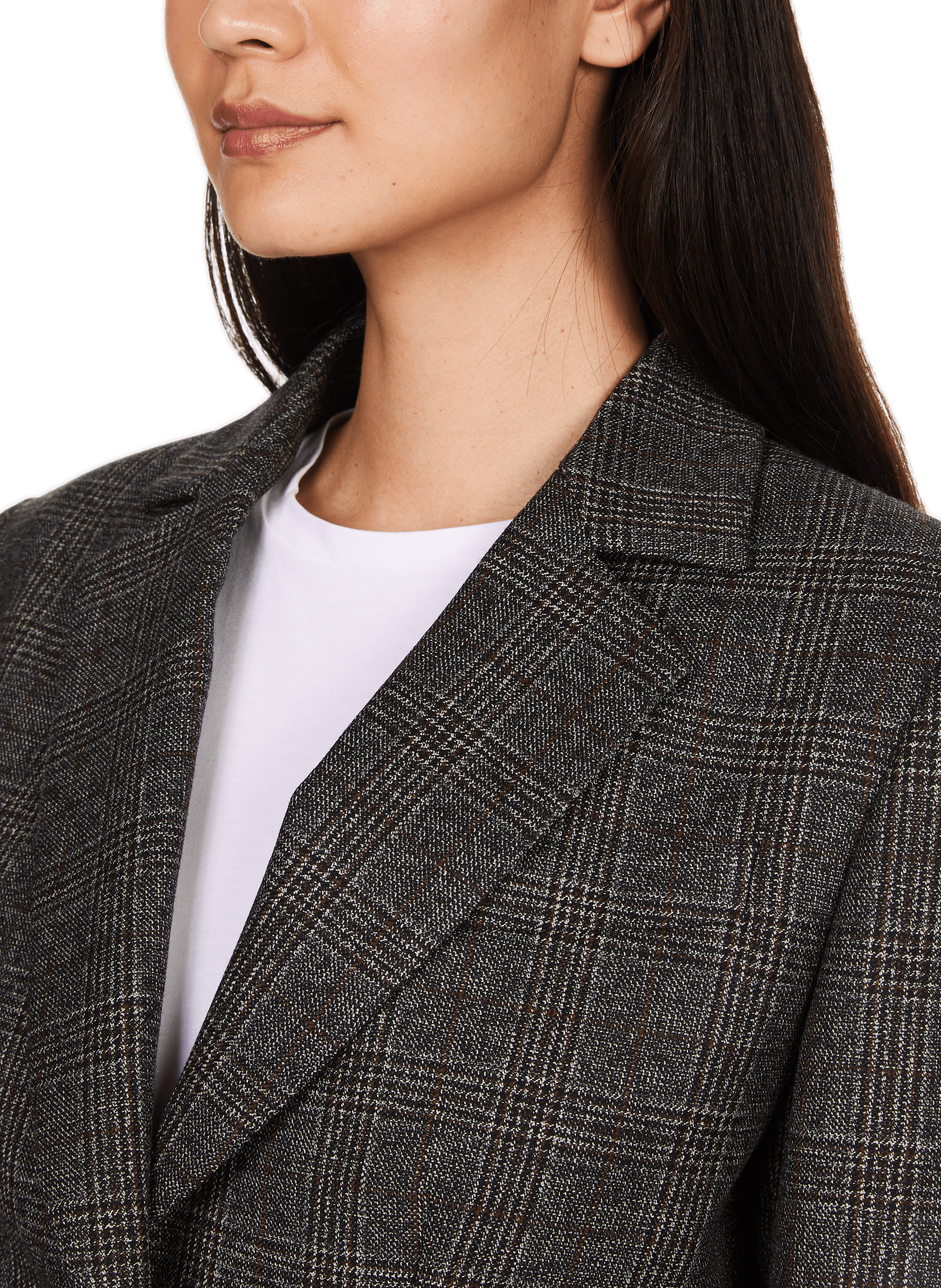 UCRO - Veste courte à carreaux en laine | Multicolore