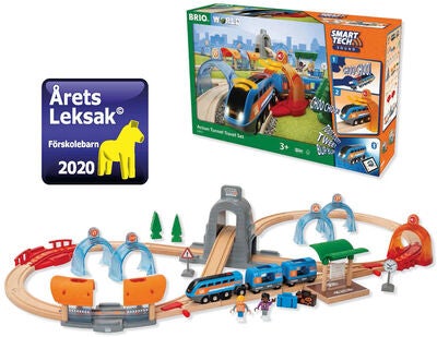 BRIO 33972 Action Tunnel Travel Set (Smart Tech Sound)