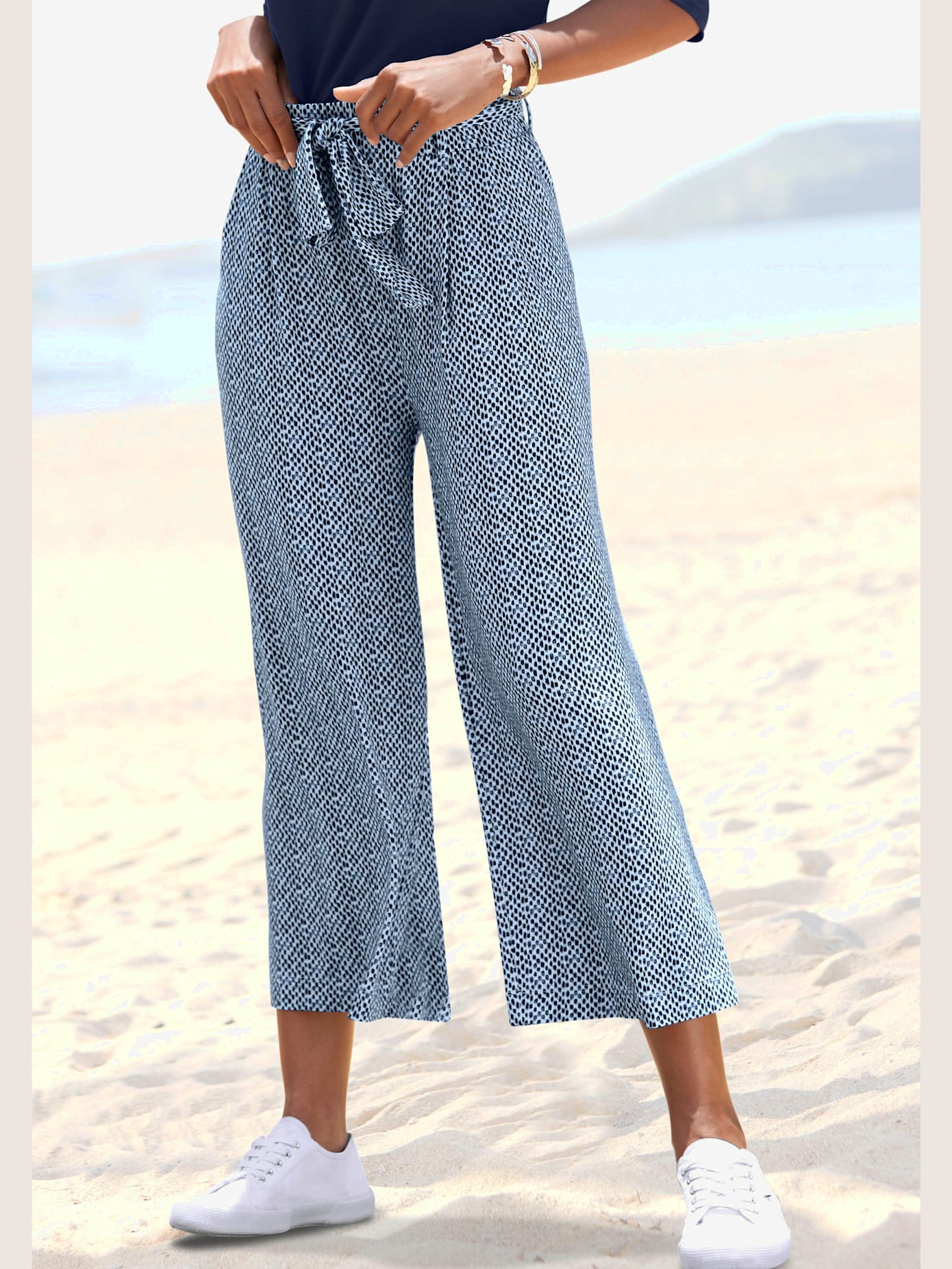 Jupe-culotte imprimée en jersey
