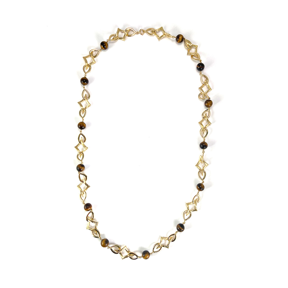 Collier d'occasion or 750 jaune maille fantaisie 70 cm