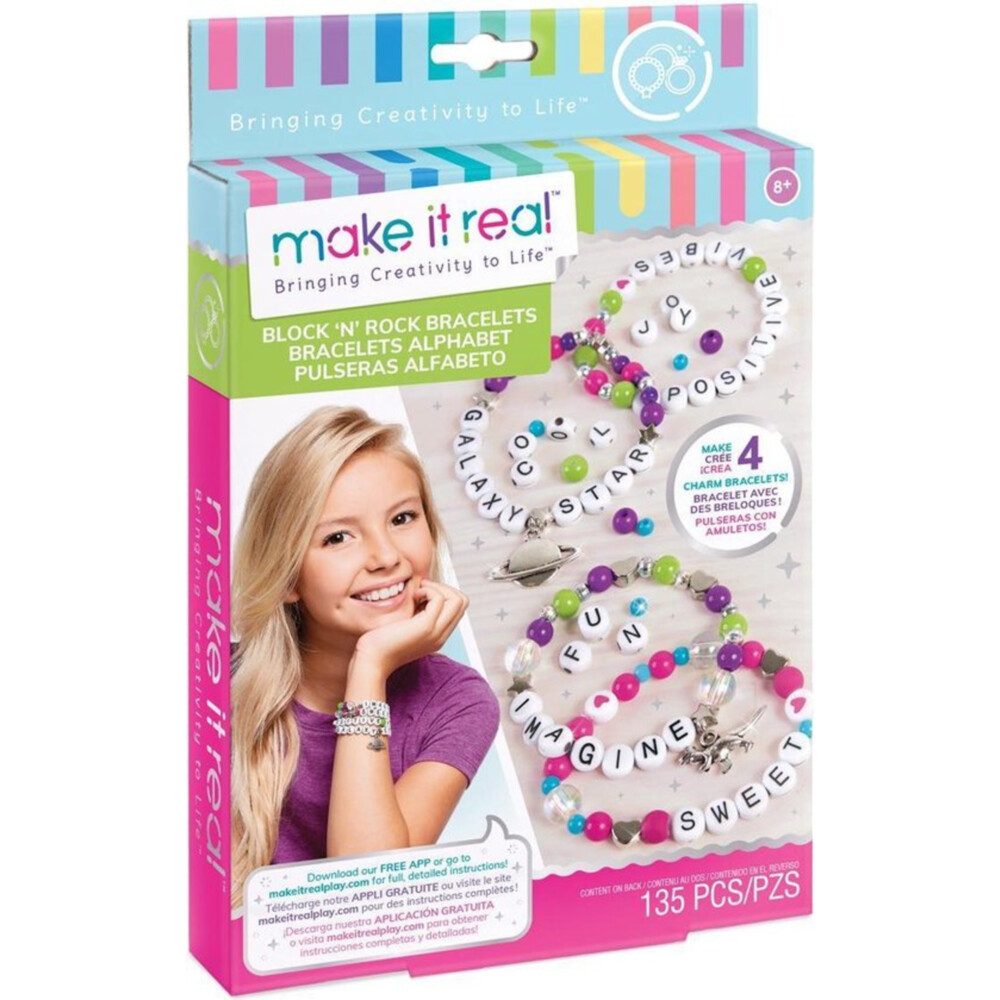 Make It Real Blokletter Armbanden Maken