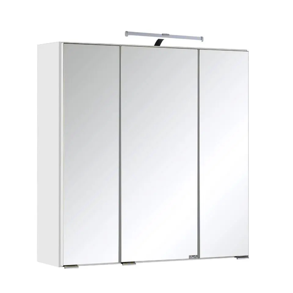 Spiegelkast Bobbi 60cm model 2 3 deuren & ledverlichting - wit