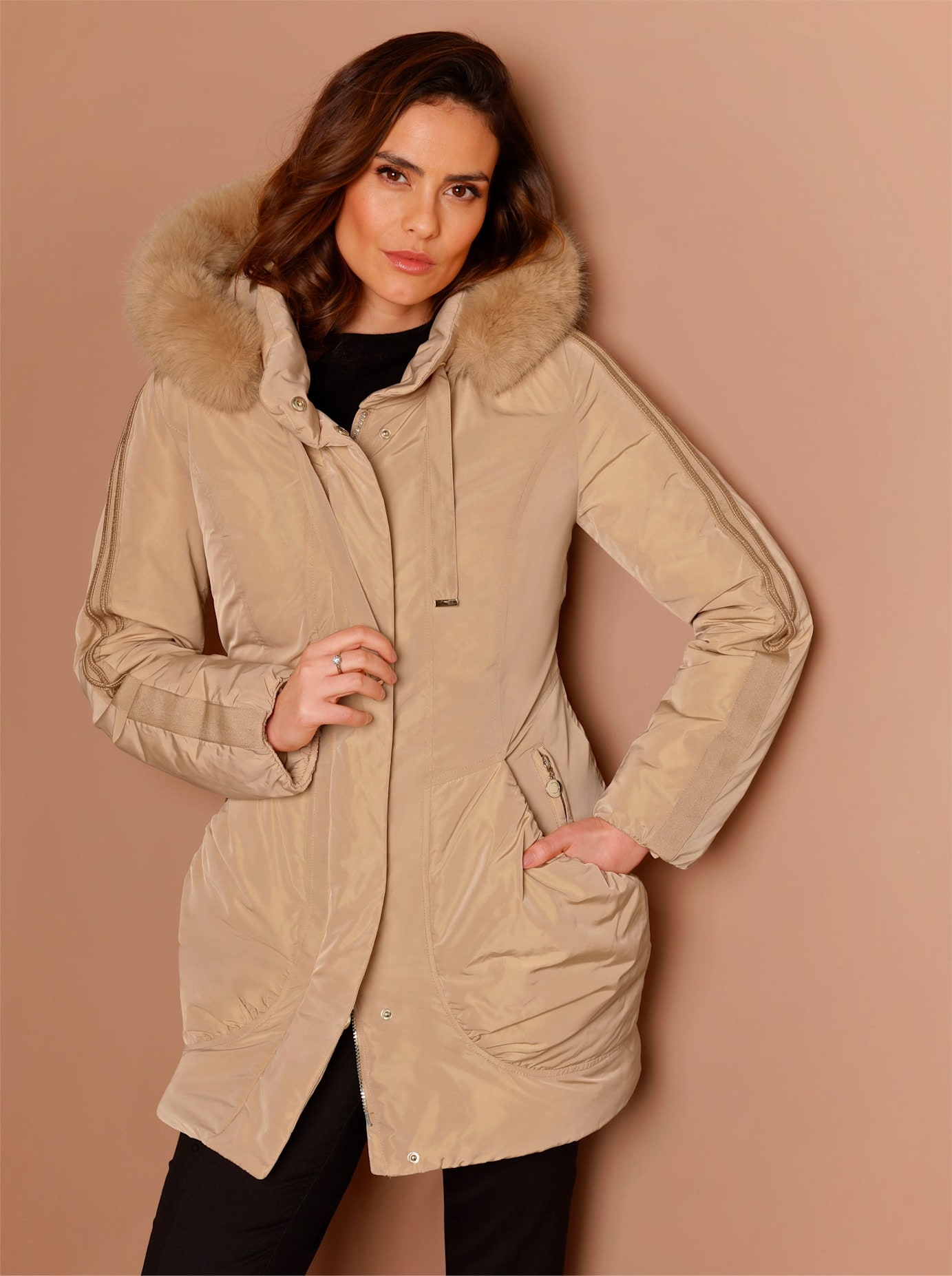 CREATION L PREMIUM Daunenjacke mit Kapuze