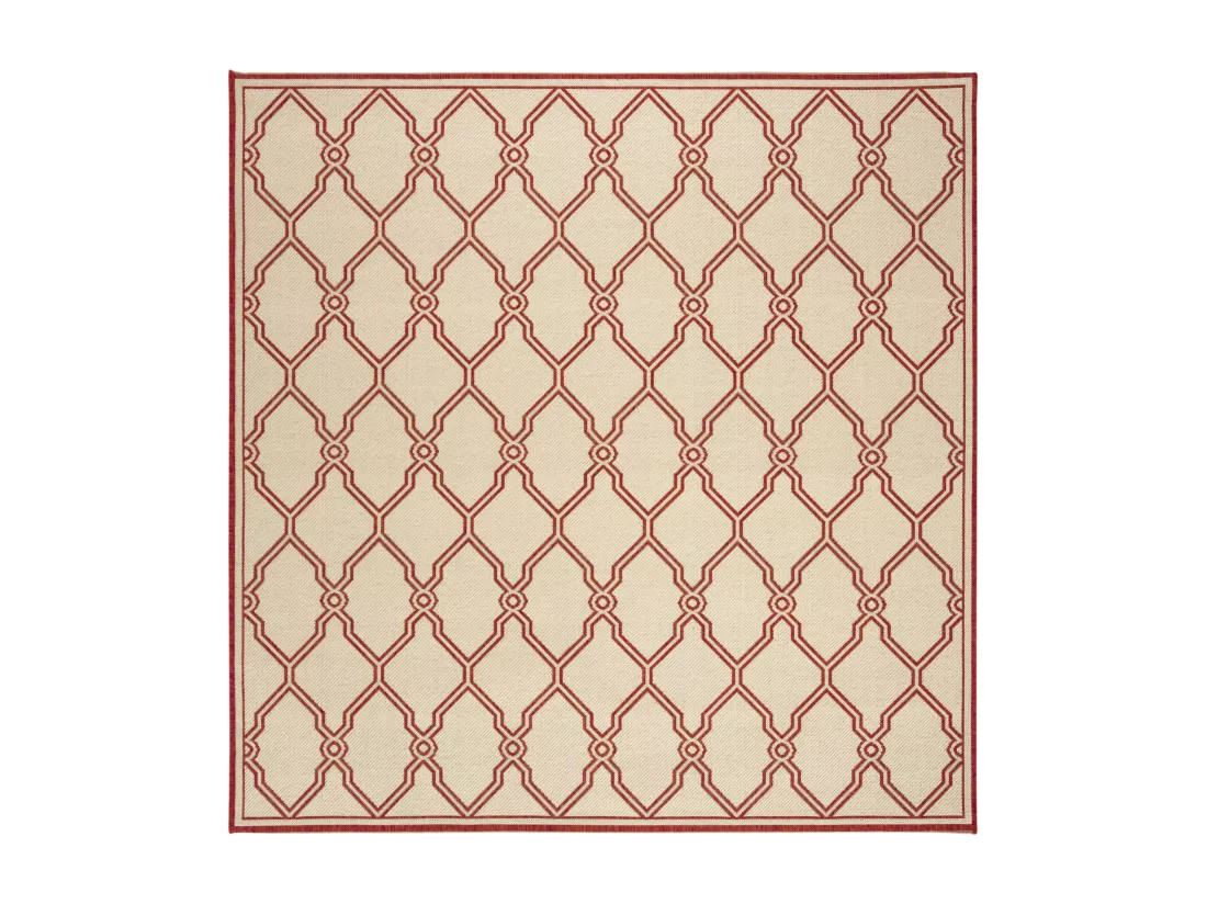 Tapis Red & Creme 201 X 201 cm - Nerano