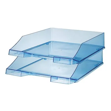 HAN Standardbriefkorb C4 , Polystyrol (PS), blau-transparent