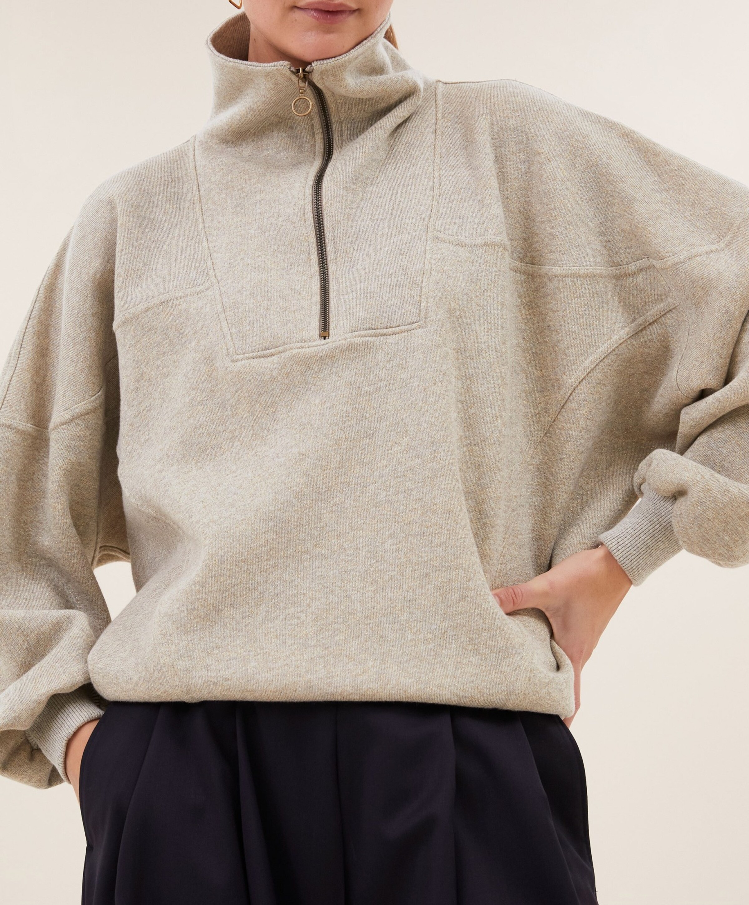 by-bar Dames sweater goud