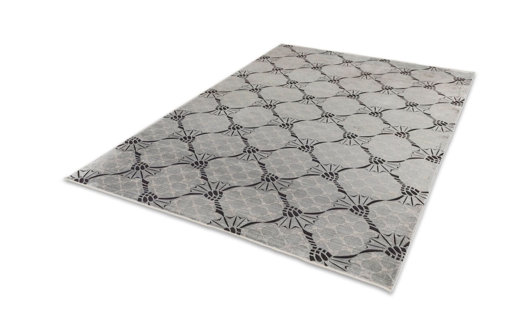 JOOP! Teppich CORNFLOWER DOUBLE 200 x 300 cm silberfarbig