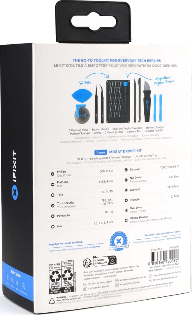 iFixIt Pro Tech GO værktøjssæt til mobilreparation