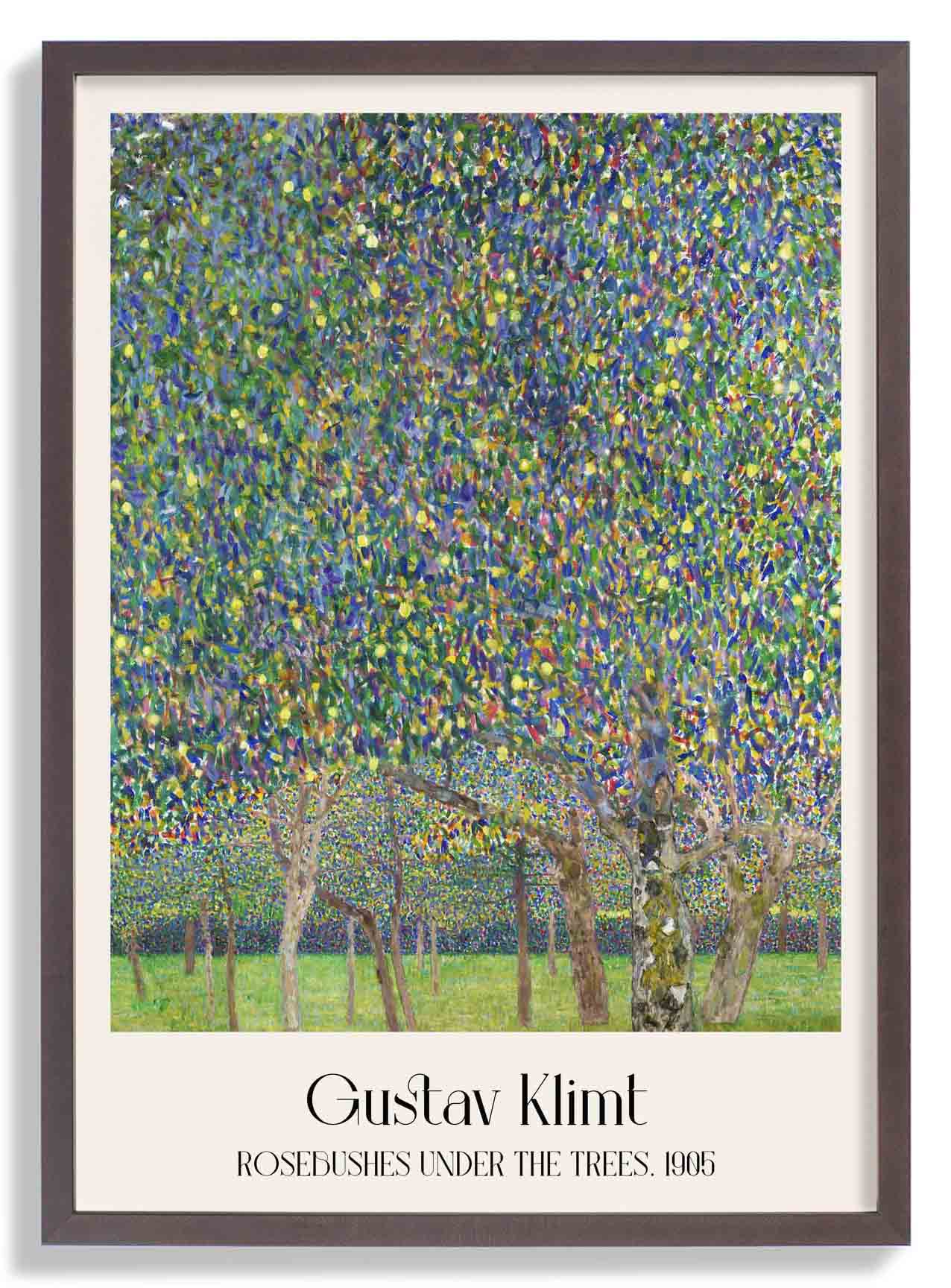 Rosensträucher unter den Bäumen von Gustav Klimt