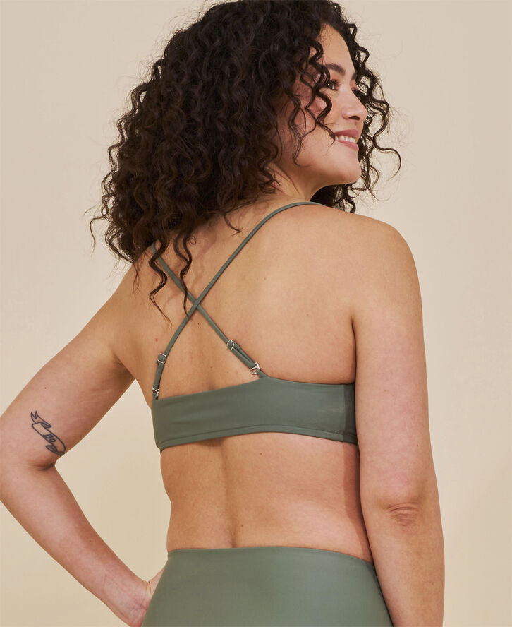 Cartel Copenhagen Sanur bandeau justerbar bikini top Army