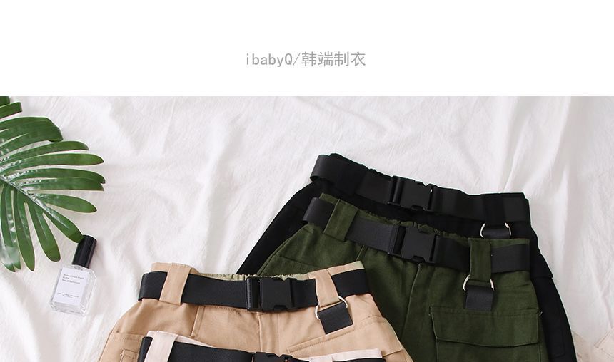 Babique - Cargo Shorts met Nylon Gesp Riem