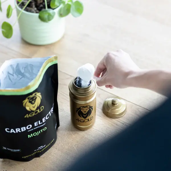 4GOLD Carbo Electro Sportdrank Rode Bessen 500 gram