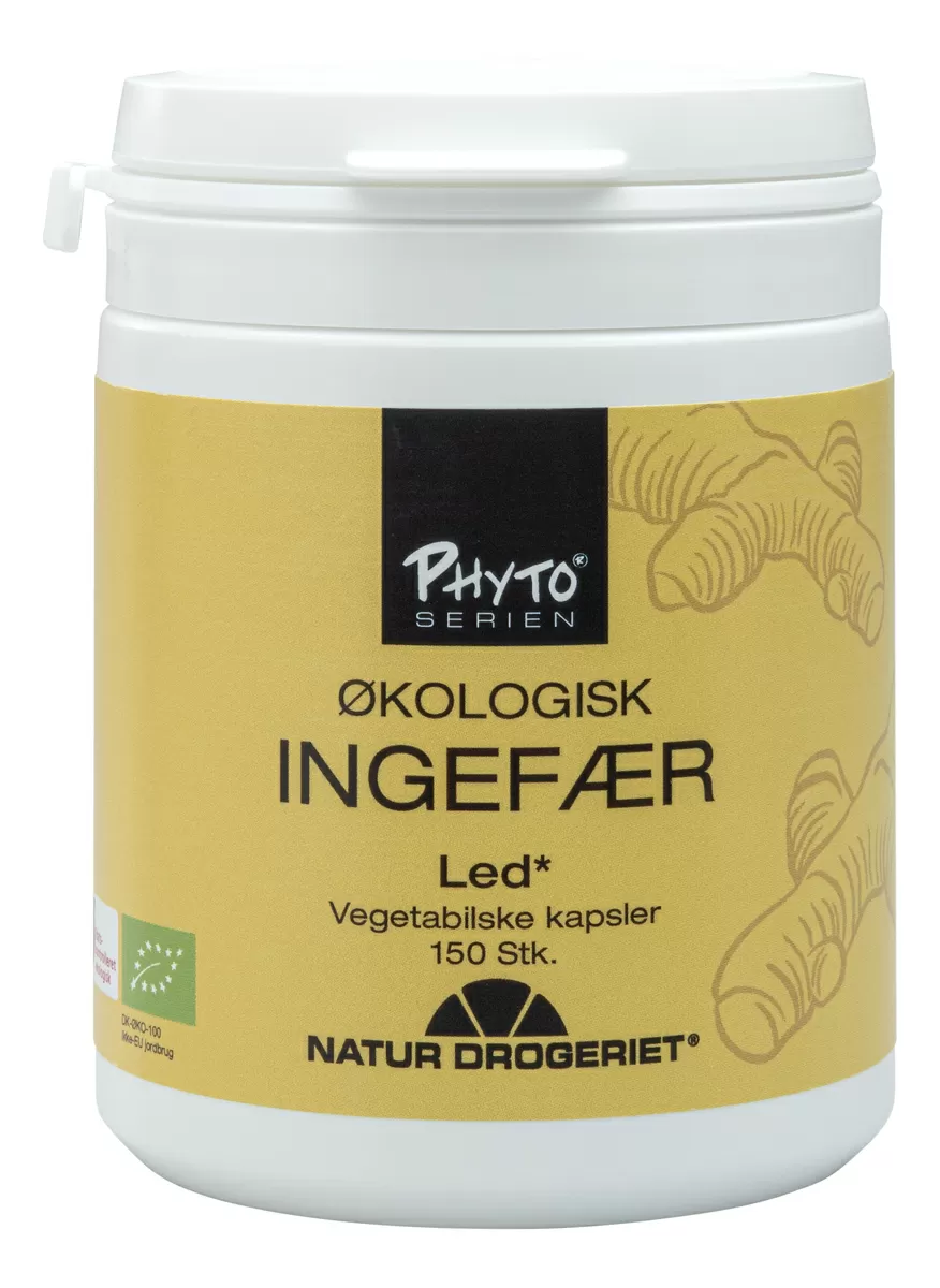 Natur-Drogeriet Ingefær Ø - 150 kaps.