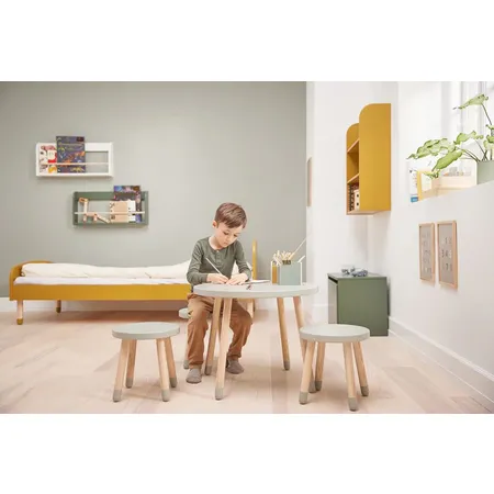 Flexa Dots Hocker aus Holz, grün