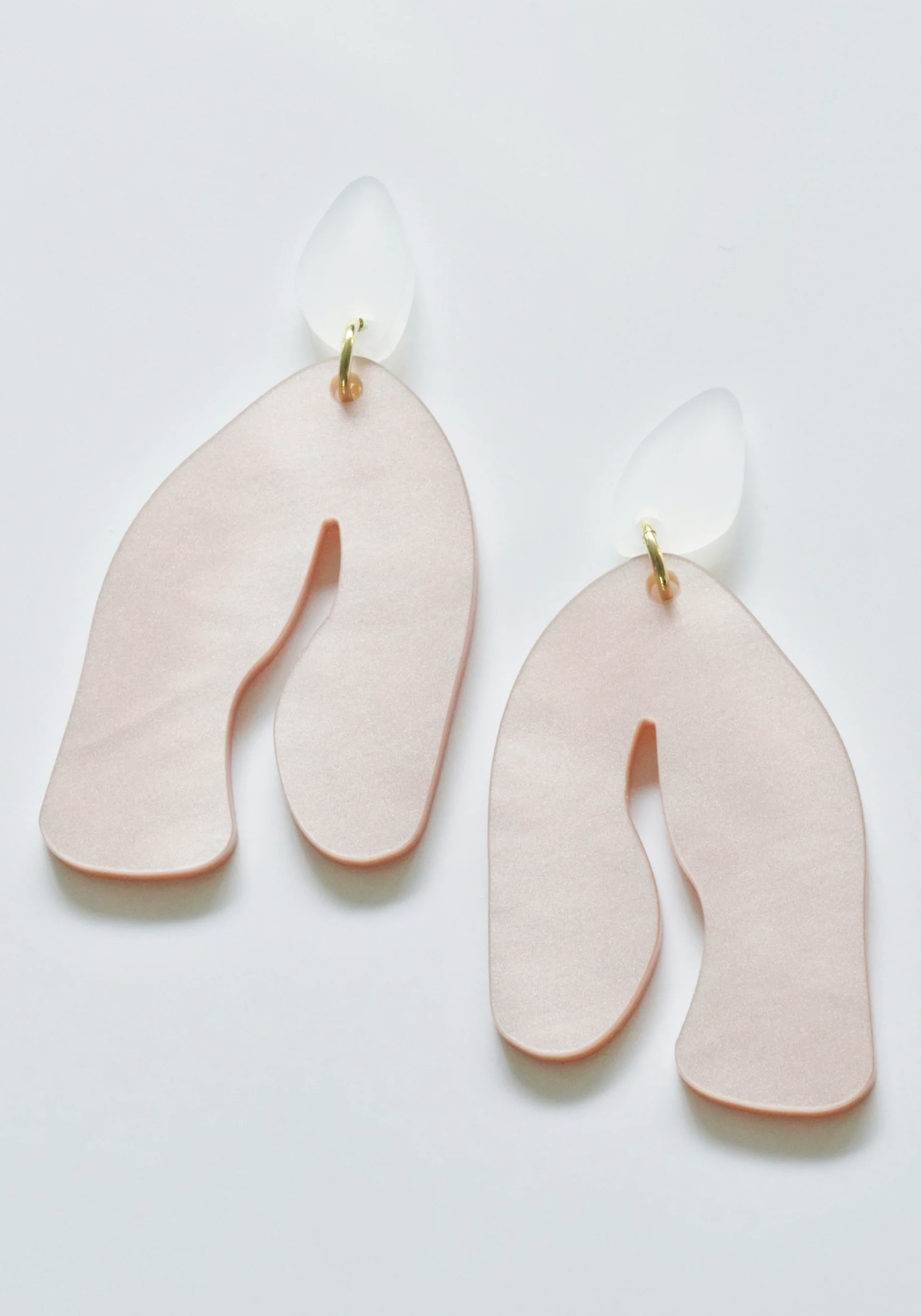Vanto Ohrringe Kim Pearly Rose & Frosted White