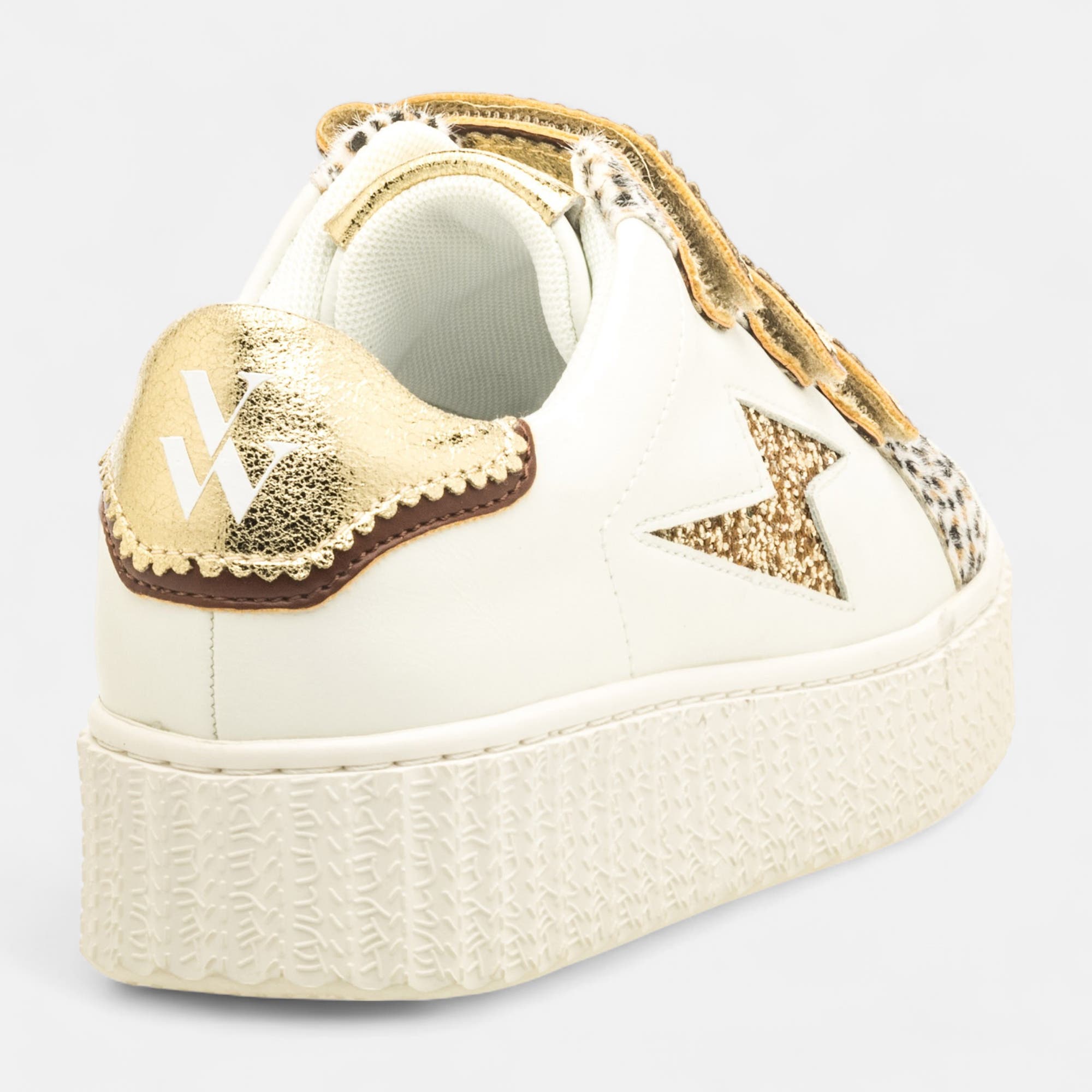 Baskets basses Femme or
