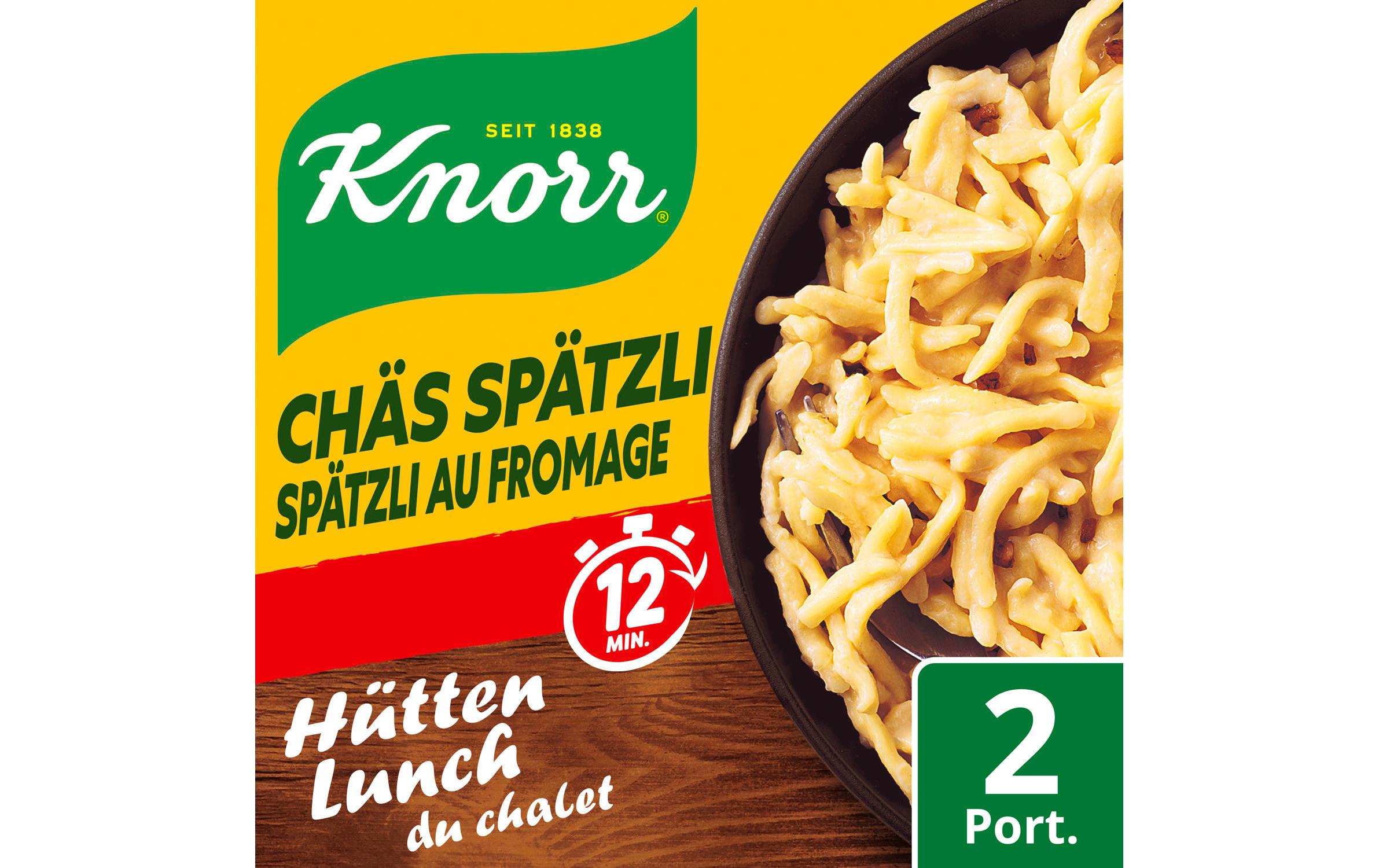 Hütten Lunch Chäs Spätzli 2 PortionenFertigmischung für Pasta mit Käsesauce