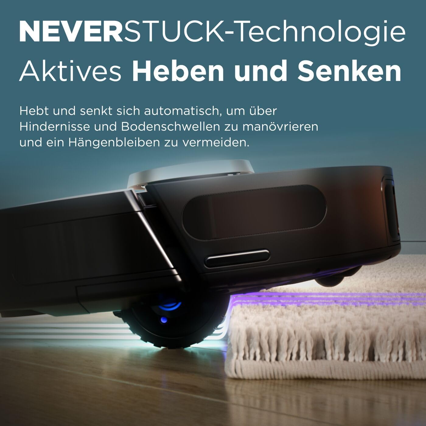 Shark PowerDetect Saugroboter selbstleerend mit 3D- & LiDAR-Navigation, Anti-Allergen- & Anti-Geruch-Basis, NeverStuck-Hindernisumgehung, für Teppiche, Hartböden & Tierhaare, WiFi/App, Schwarz