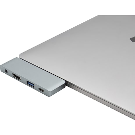 USB-C hub - space grå