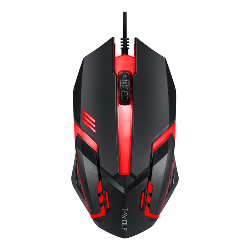 4in1 Gaming Combo Kit mit Maus / Headset / Mauspad / Tastatur mit RGB Hintergrundbeleuchtung QWERTY - Schwarz