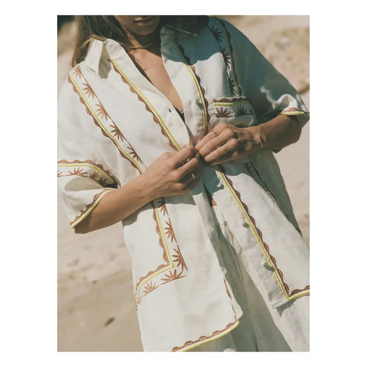 Soleil Soleil Chemise Darcy Broderies Lin | Ecru