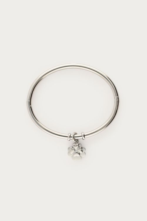 Gratitude bangle met klavers