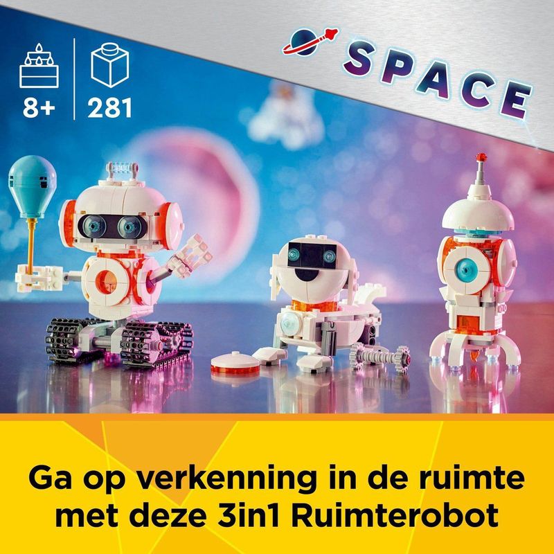 LEGO Creator 3in1 Ruimterobot wetenschaps 31164