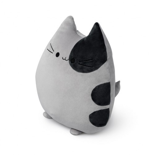 Almofada Sweet Kitty em formato de gatinho na cor cinza.
