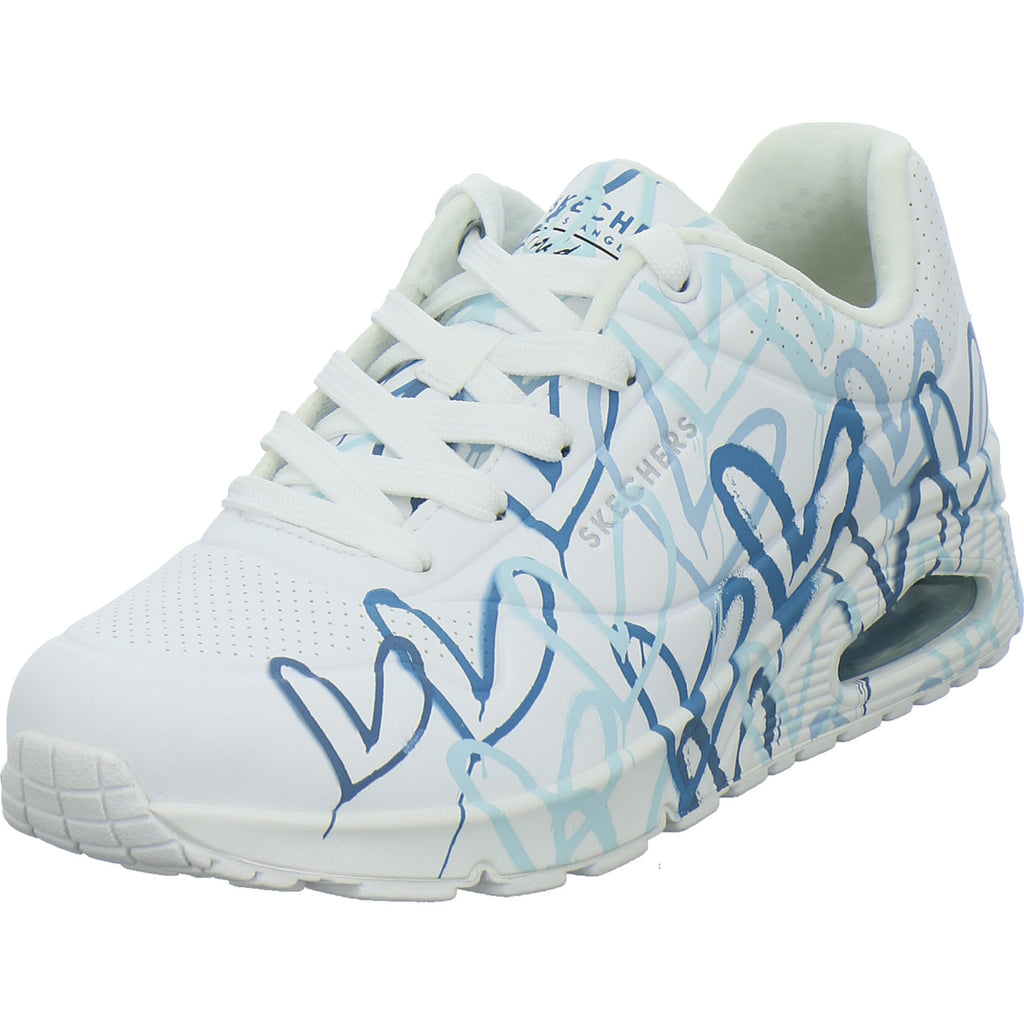 Skechers Sneaker Damen UNO GOLDCROWN Weiß-kombi