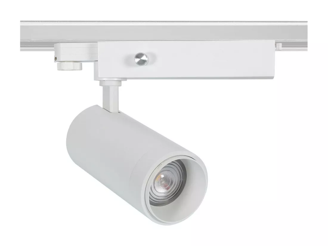 Spot LED sur Rail Triphasé 30W Dimmable Wolf Multiangle 15-60º Blanc 3000K Blanc chaud