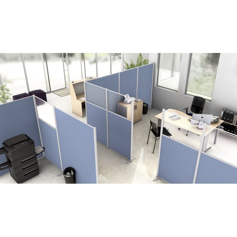 Cloison B-Zen acoustique pleine tissu- sans piètement