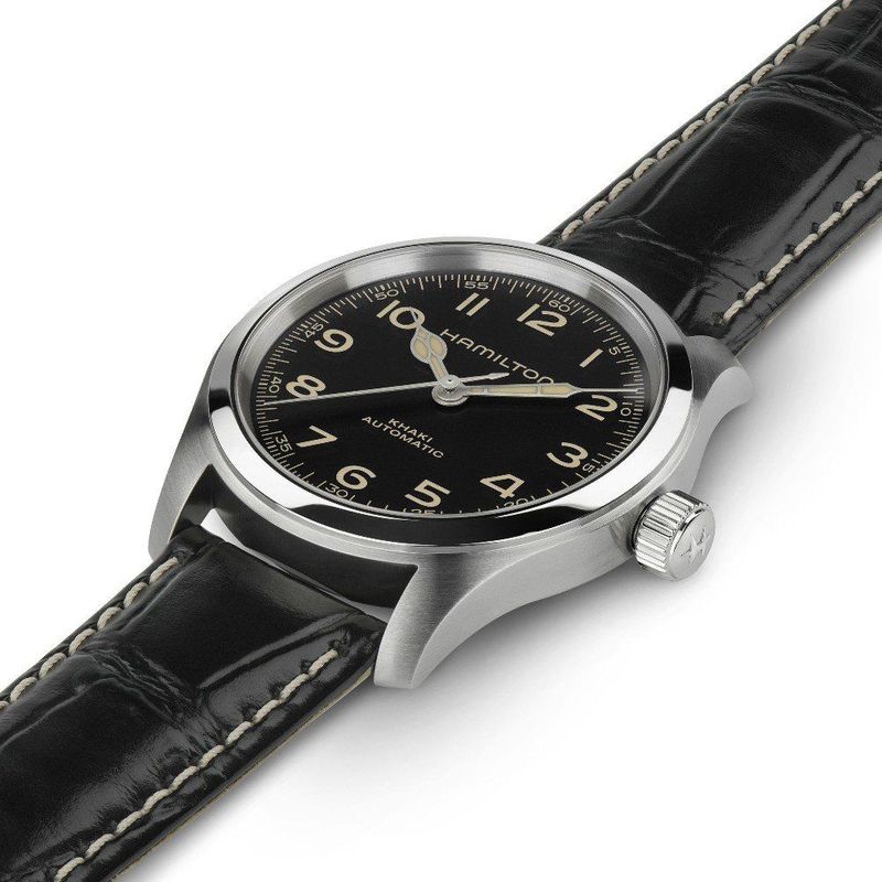 Hamilton - Khaki Field 'Murph' - Horloge - Roestvrijstaal - 10ATM - Leren Band
