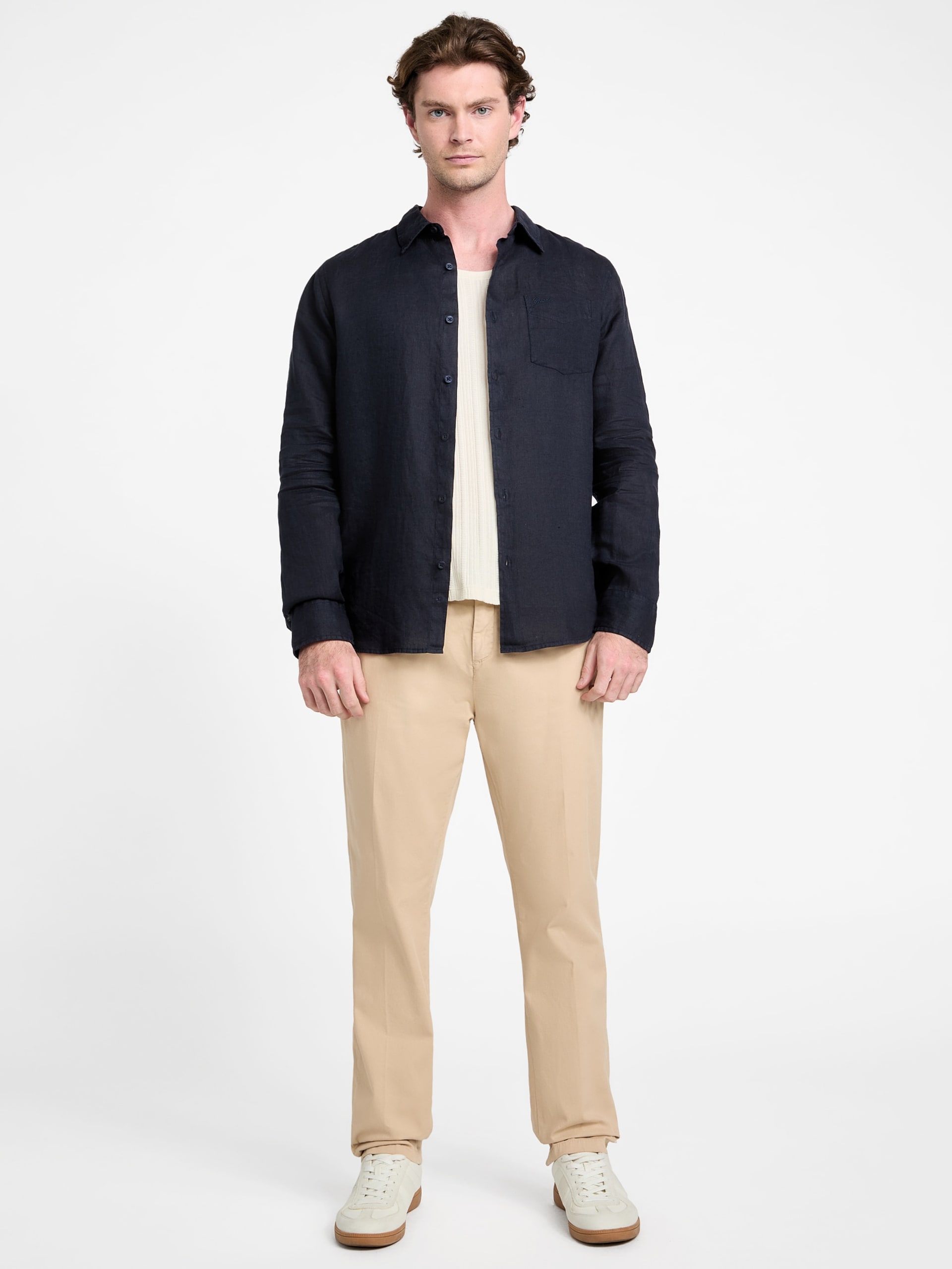 Camisa Eco Napa em mistura de linho