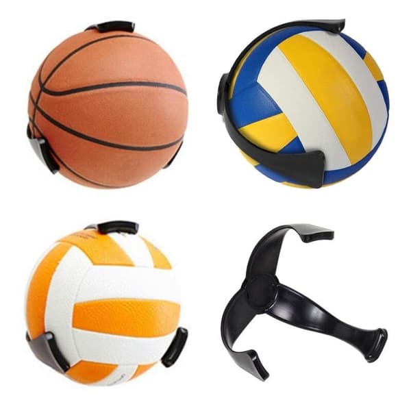 Veggholder for ball - sort - plast