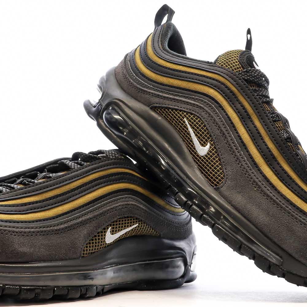 Nike Baskets Grise/Moutarde Homme Nike Air Max 97