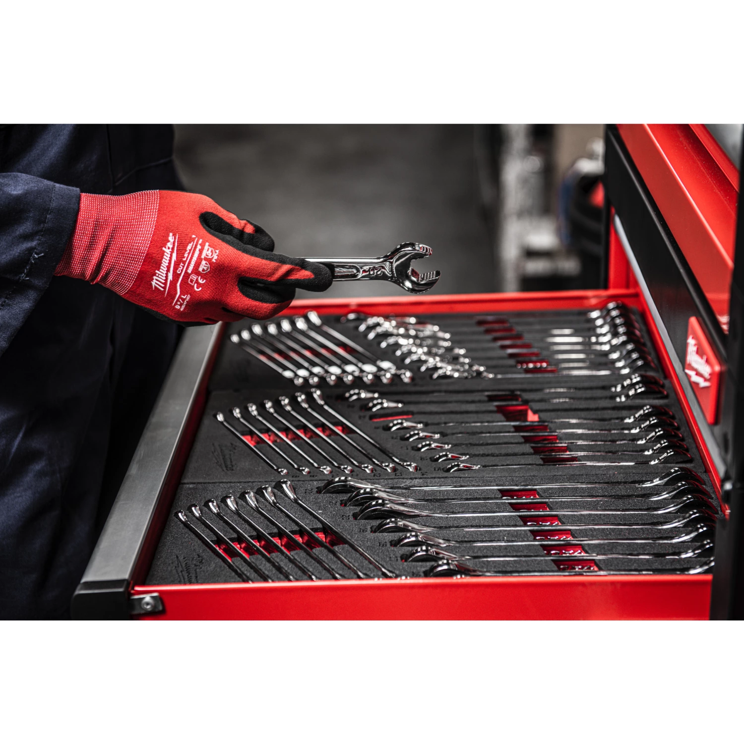 Milwaukee 4932479828 Foam Inlay Ringratel-steeksleutel set MAXBITE™