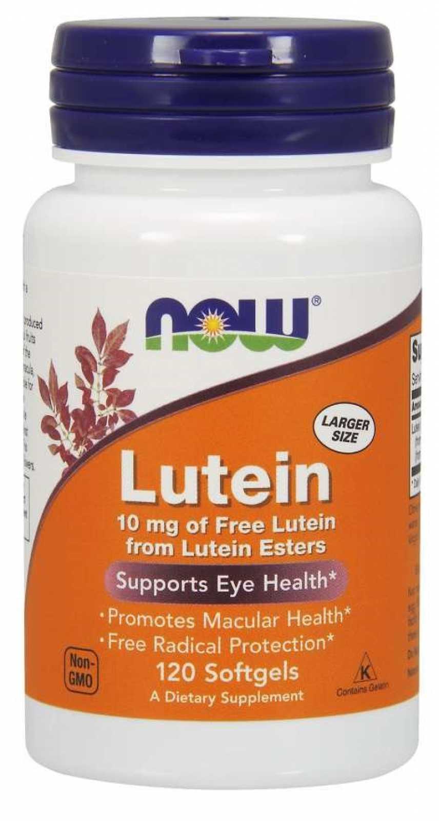 NOW Foods Luteína 10mg 120 cápsulas gelatinosas