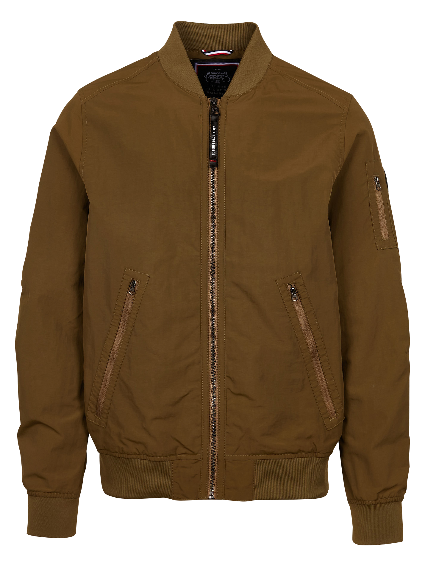 DINOL - Blouson col montant zippé | Vert
