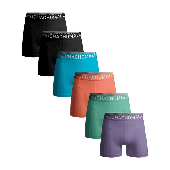 Muchachomalo Solid Boxershorts Heren (6-pack)