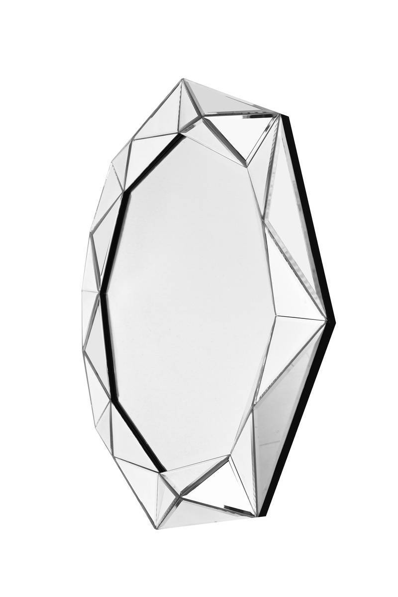 Wandspiegel Herakles - silber - Ö 80 cm
