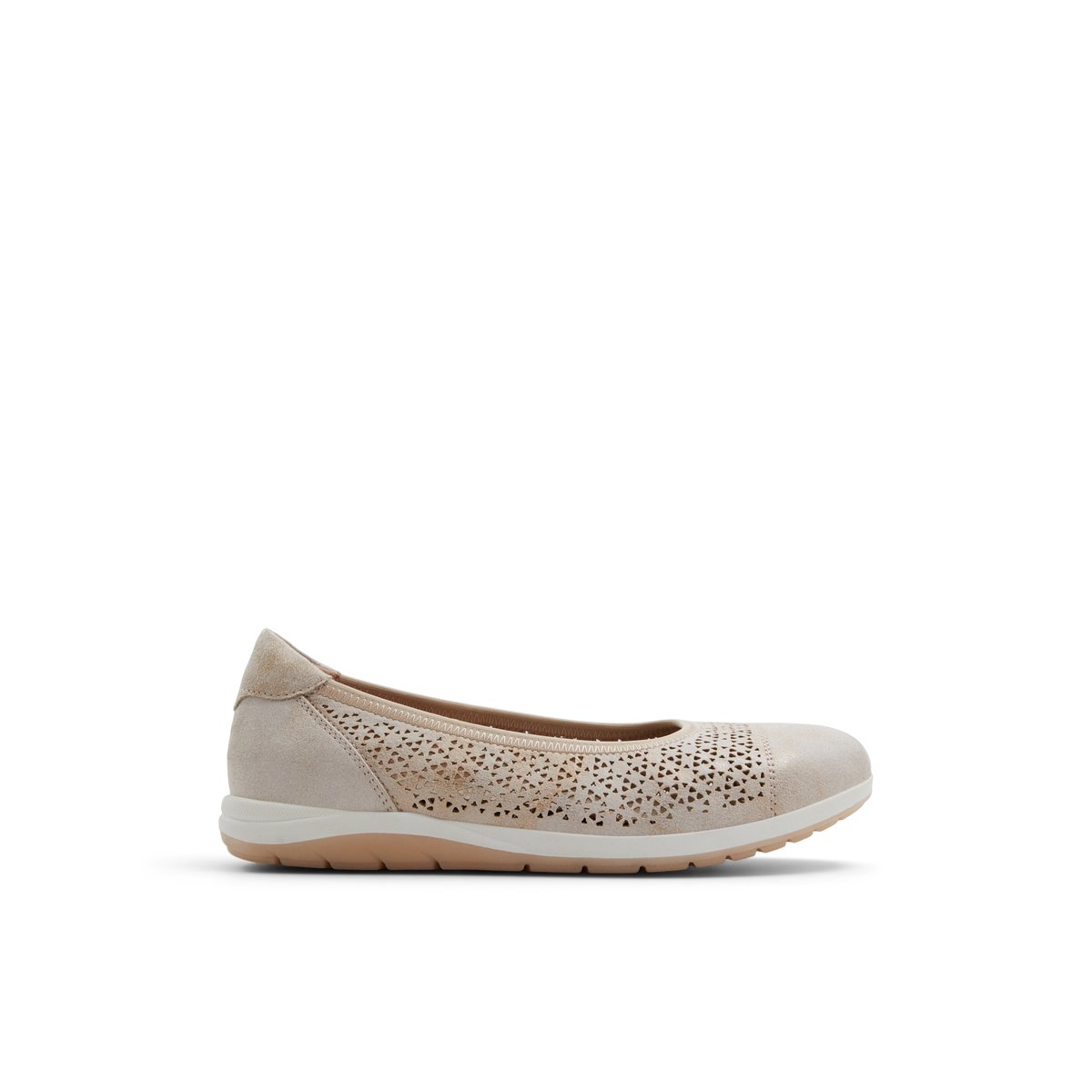 SOLEMATE-Groiri-Ballerine - Talon plat - Champagne