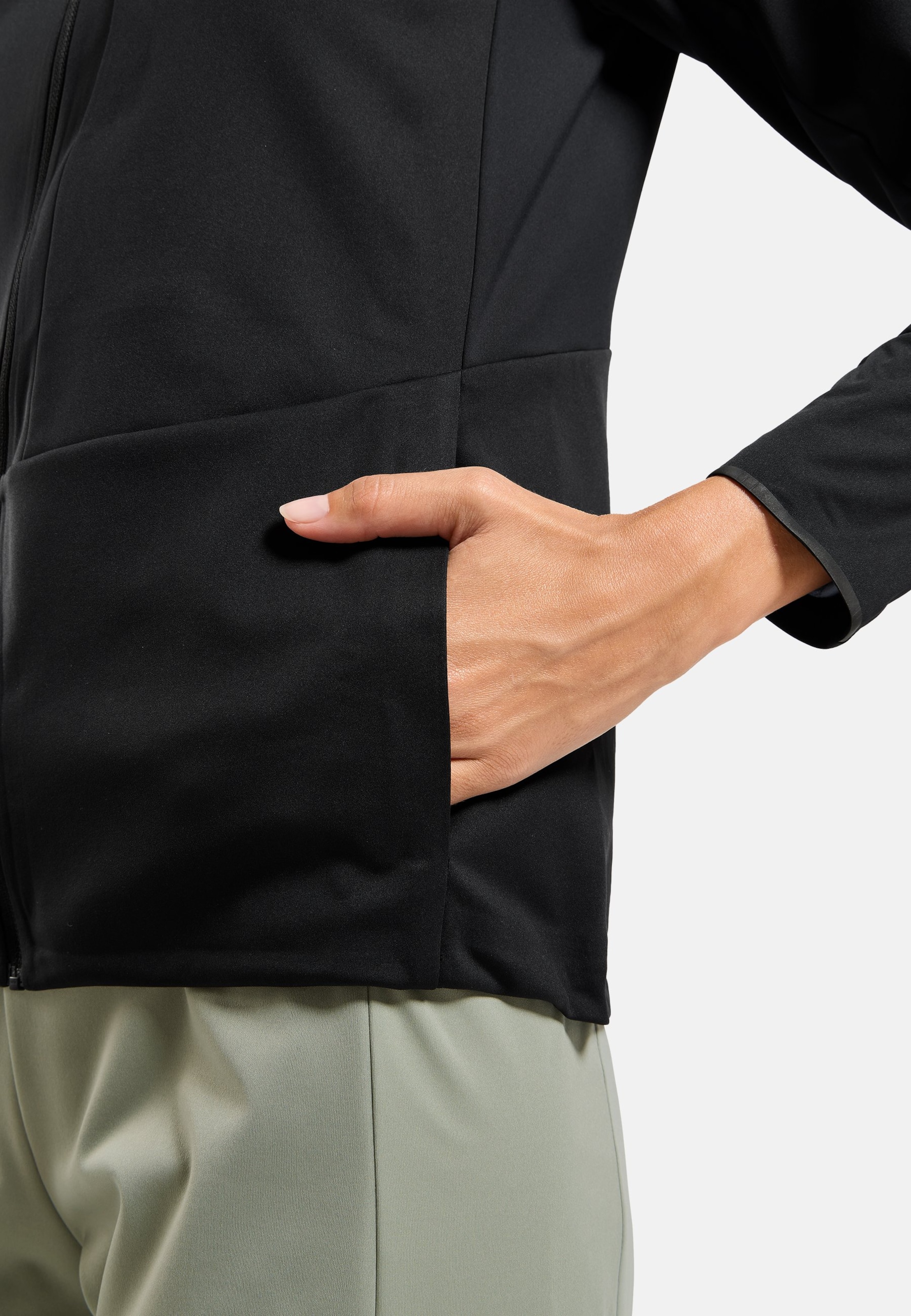 Winddichte Zeroweight Elite Langlaufjacke in black