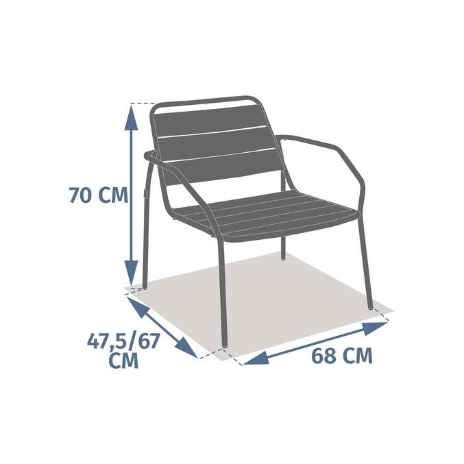 Fauteuil de jardin PHUKET Vert laurier