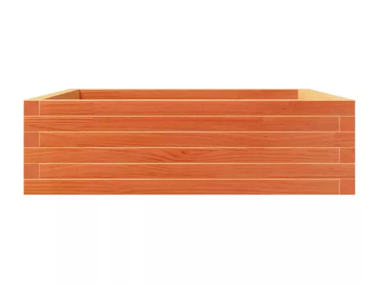 Jardinière bac lit surélevé bois marron 80 x 80 x 23 cm 02_0038499