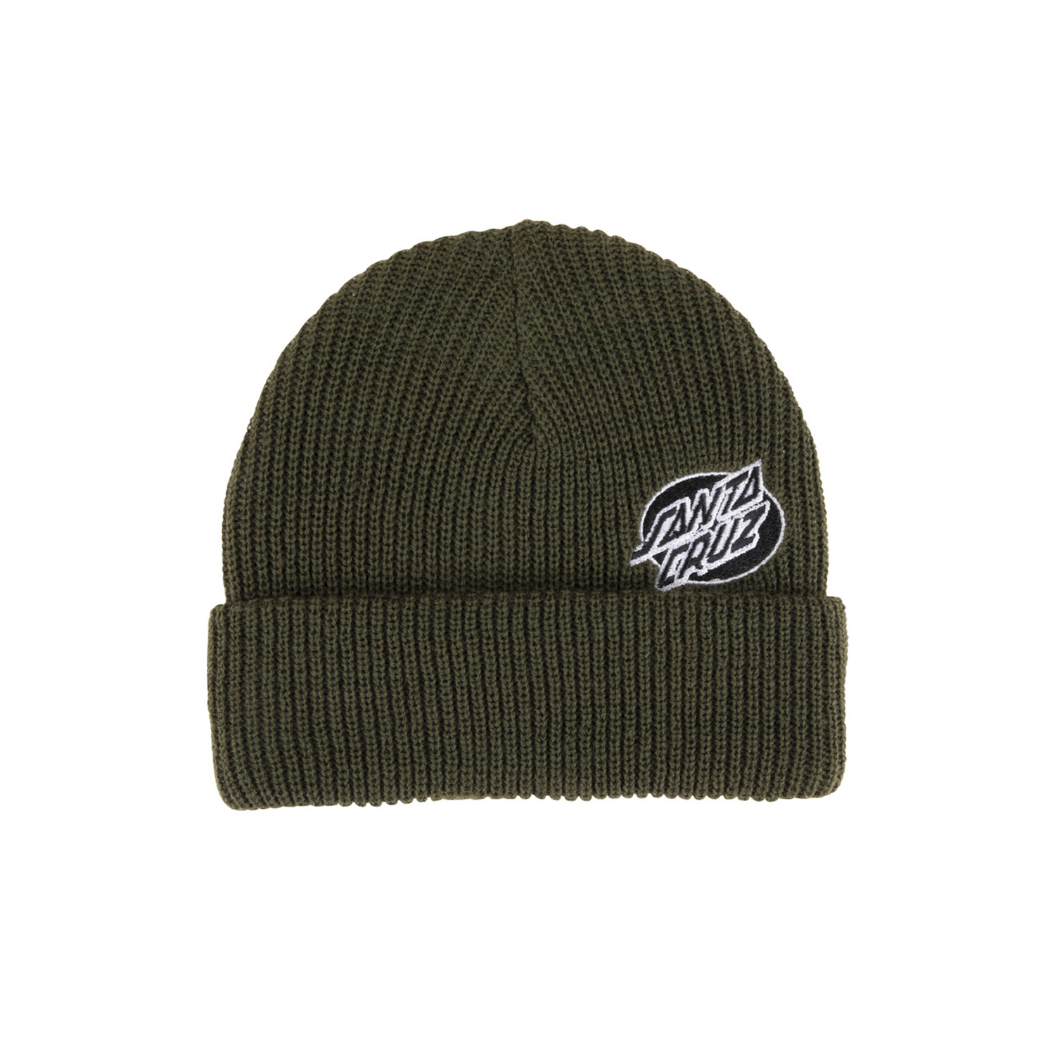 Santa Cruz Mono Lined Oval Dot Beanie Black