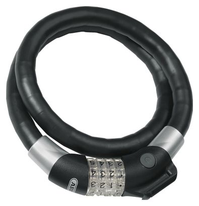 Antivol Câble Abus Steel-O-Flex Raydo Pro 1460/85 (85 cm) Noir   Support KF